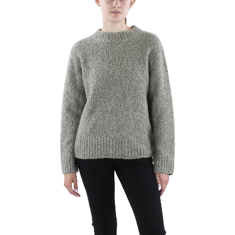 Eden Womens Textured Mock Neck Pullover Sweater Port Neck Pullover