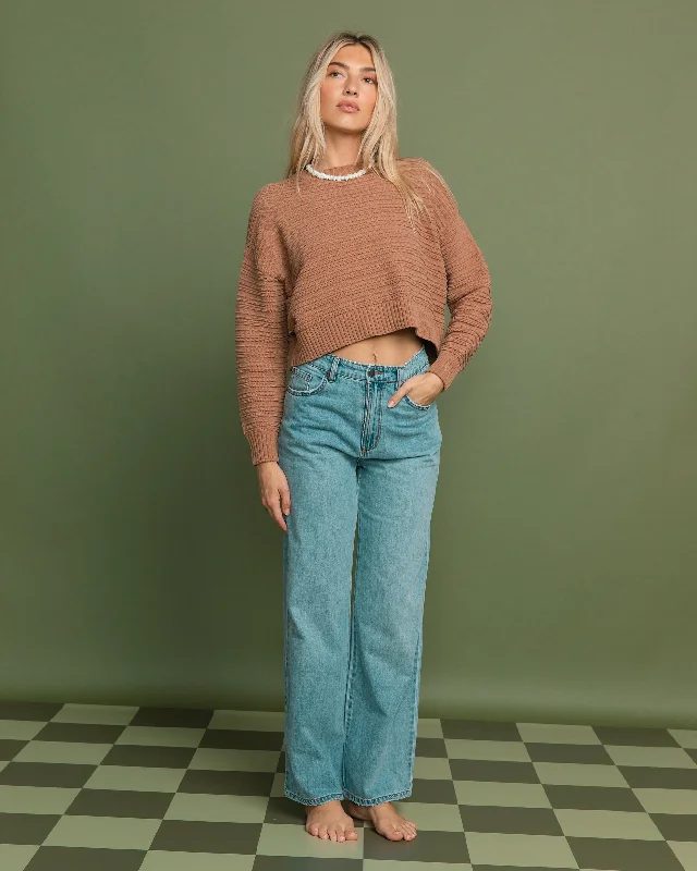 Evie Sweater - Shoreline Collared Crew Neck Turtle Neck