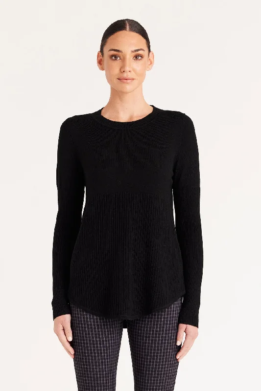 Cara Merino Jumper - Black Casual Formal Business