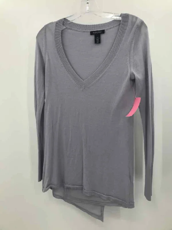 Pre-Owned WHBM Purple Size XS Sweater Denim Fabric Leather Fabric Suede Fabric