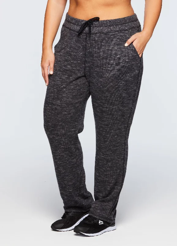 Plus Prime Relaxed Lightweight Sweater Knit Sweatpant Stylish Fashionable Trendy