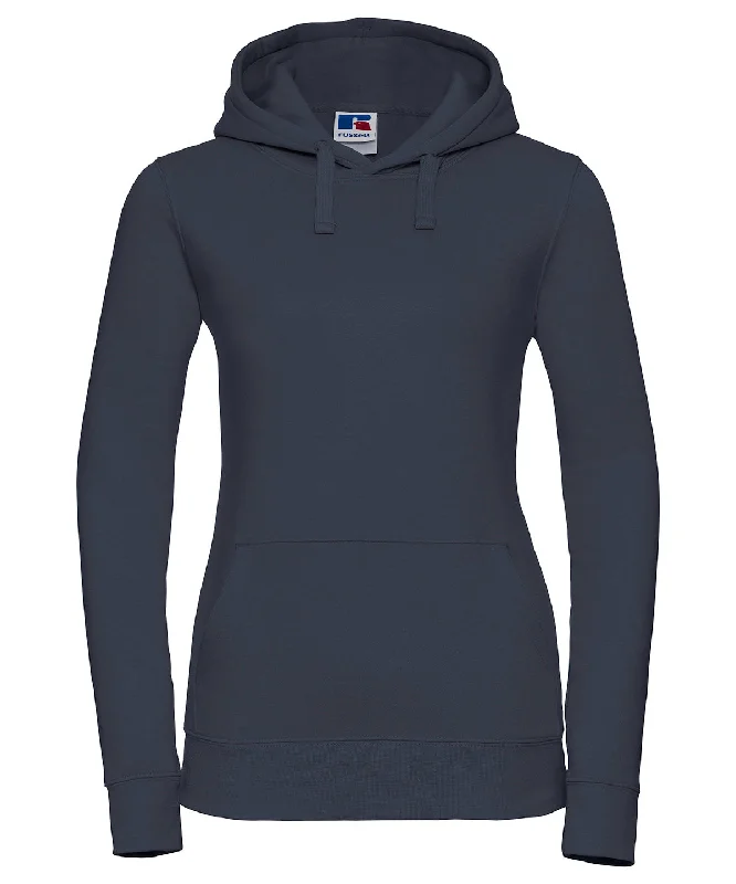 French Navy* - Women's authentic hooded sweatshirt Hoodie with Cropped Fit Short Trendy