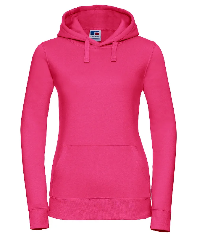 Fuchsia - Women's authentic hooded sweatshirt Hoodie with Relaxed Fit Easy Casual