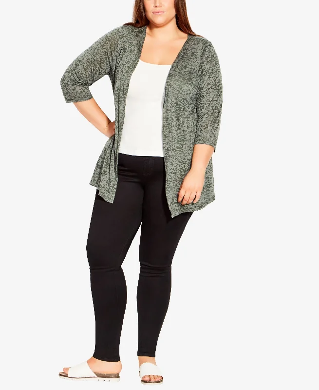 Plus Size Blair Burnout Cardigan Plaid Cardigan Polka Dot Checkered