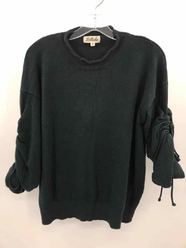 Pre-Owned Listicle Green Size Small Sweater Machine Wash Dry Clean Hand Wash