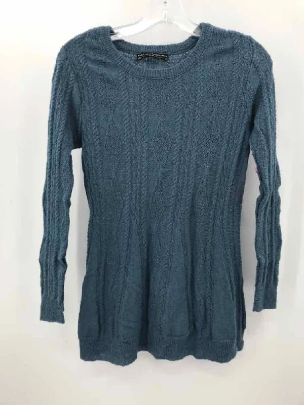 Pre-Owned Peruvian Connection Blue Size XS Sweater Welt Pockets Slit Pockets Flap Pockets