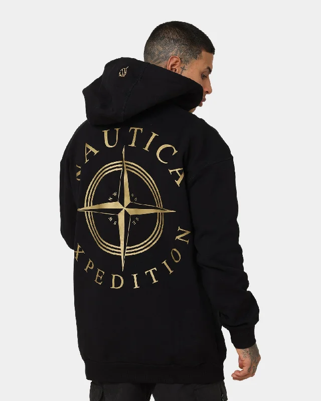 Nautica Pacific Hoodie Black/Gold Hoodie Sweatshirt Pullover