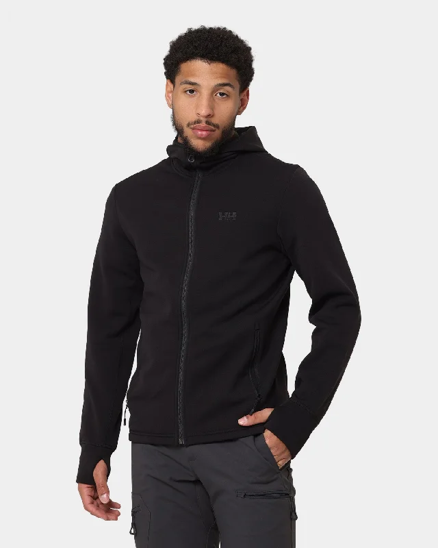 Helly Hansen Odin Power Stretch Pro Hoodie Black Hoodie with Longline Fit Extended Stylish