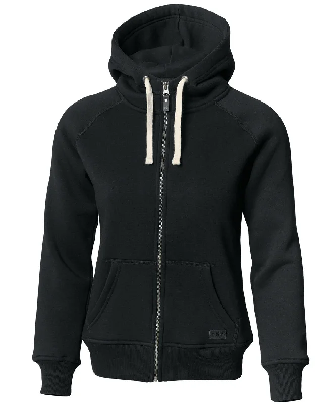 Black - Women’s Williamsburg – fashionable hooded sweatshirt Hoodie with Neon Bright Vibrant