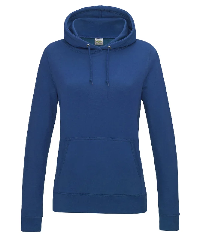 Royal Blue - Women's College Hoodie Hoodie with Toggle Buttons Decorative Unique