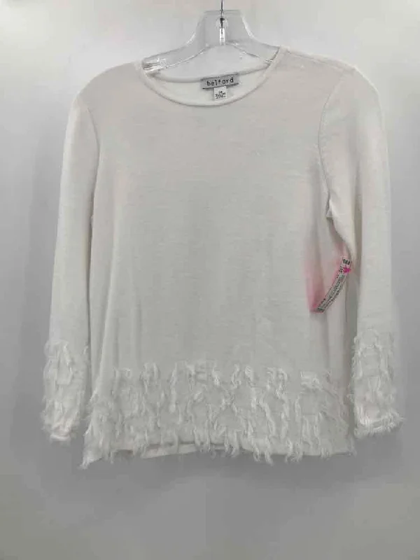 Pre-Owned Belford White Size XS Sweater Soft Cozy Warm