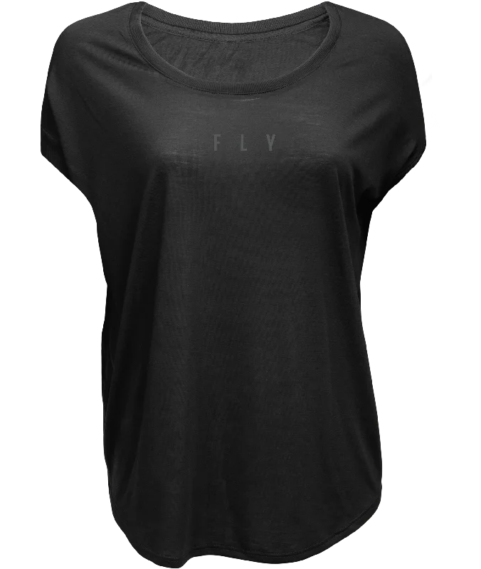 FLY RACING Women's Fly Breezy Tee Black Md 356-0040M Casual Formal Business