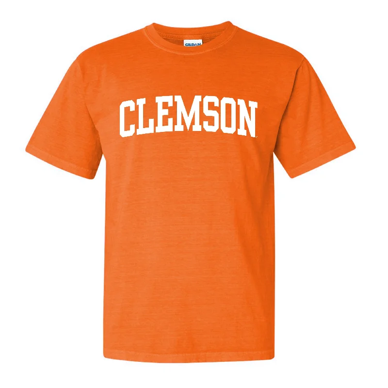 Tigertown Graphics Clemson University Arch T-shirt Terry Blend Velvet Blend Canvas Blend