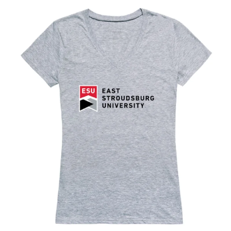 East Stroudsburg University of Pennsylvania Warriors Womens Seal T-Shirt Elegant Classic Vintage