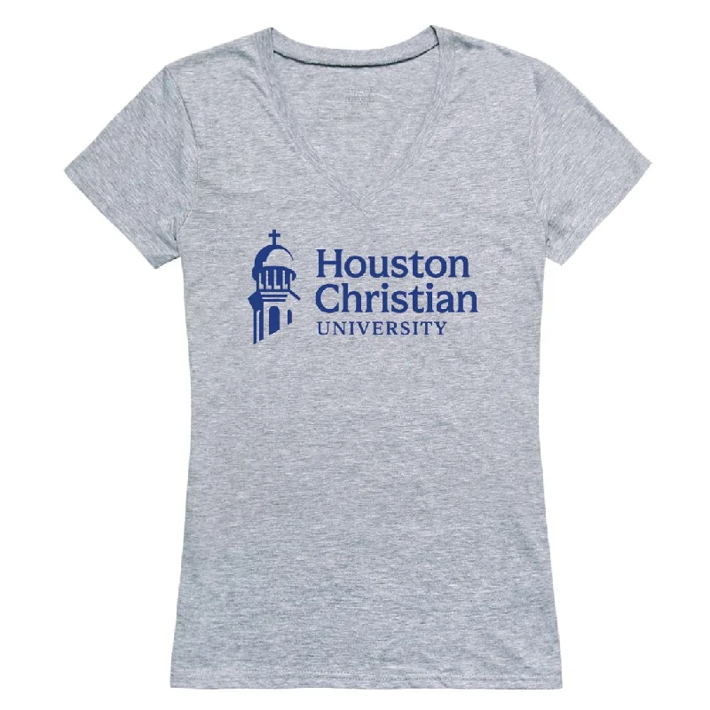 Houston Baptist University Huskies Womens Seal T-Shirt Anti-Shrink Durable Soft