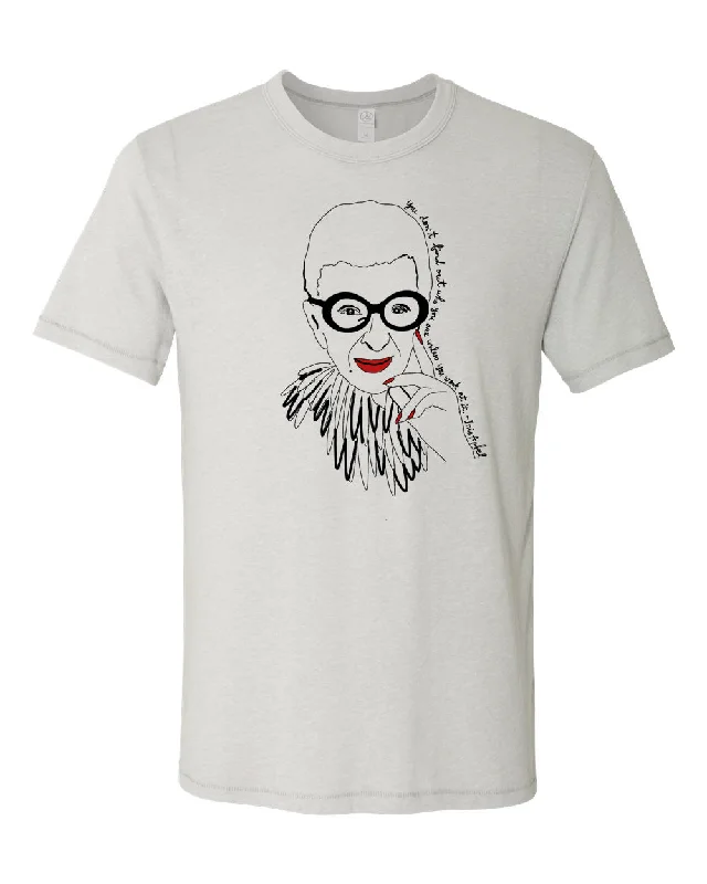 Iris Apfel : Unisex Tee Oversized T-Shirt Spandex breathable