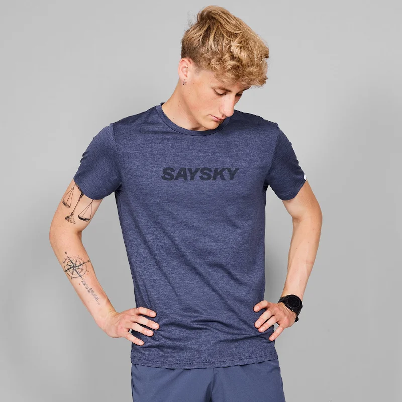 Logo Pace T-Shirt Mesh Fabric Canvas Fabric Denim Fabric