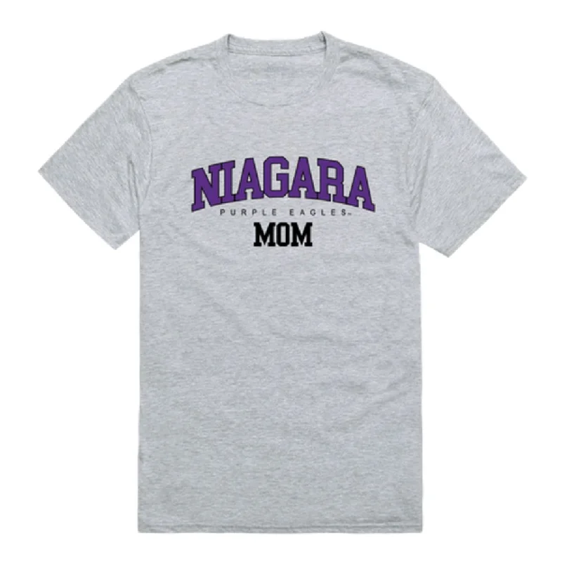 Niagara University Purple Eagles Mom T-Shirts Machine Wash Dry Clean Hand Wash