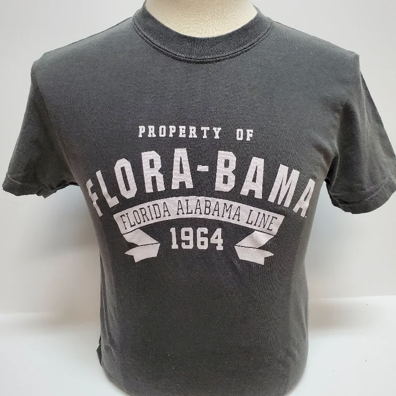 Flora-Bama Property Of Tee Solid Color Striped Floral