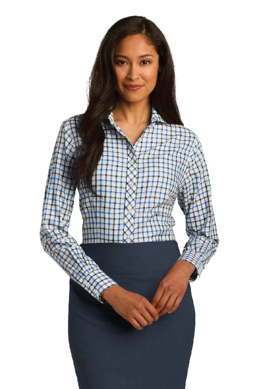 Red House Ladies Tricolor Check Non-Iron Shirt. RH75 Elasticated Padded Insulated