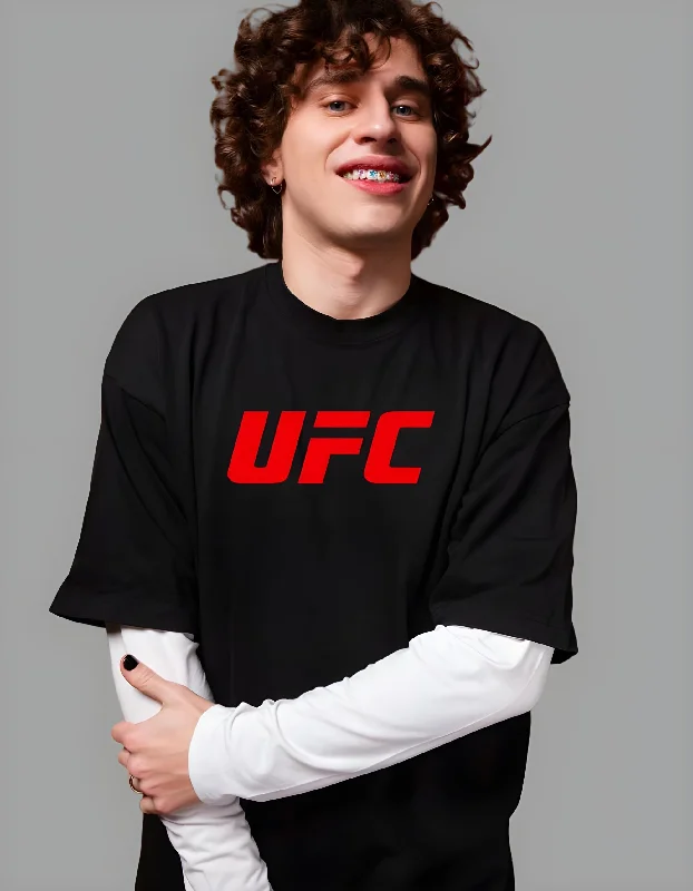 UFC Oversized T-shirt for Men Fitted T-Shirt Seamless Stretchy