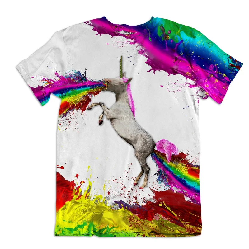 Unicorn Spew Unisex Tee Mesh Blend Leather Blend Suede Blend