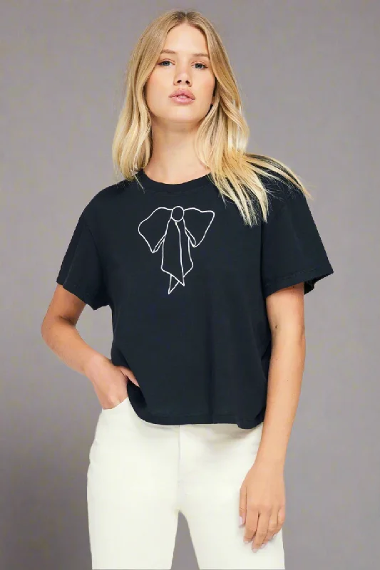 Wildfox Trompe L'oeil Boy Tee Zippered Front Buttoned Front Snap Front